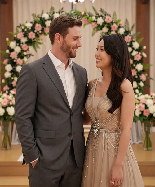 Jason from USA and Yuna from South Korea, a successful couple who met through Korean dating on Foreign Girl Date platform