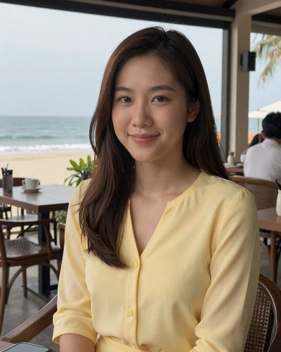 Trang, 25, Vietnamese woman at Da Nang cafe open to long-distance dating