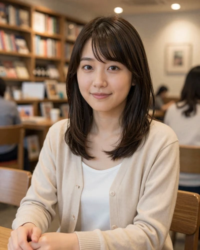 Suki, 24, verified Japanese woman from Yokohama in a cream cardigan